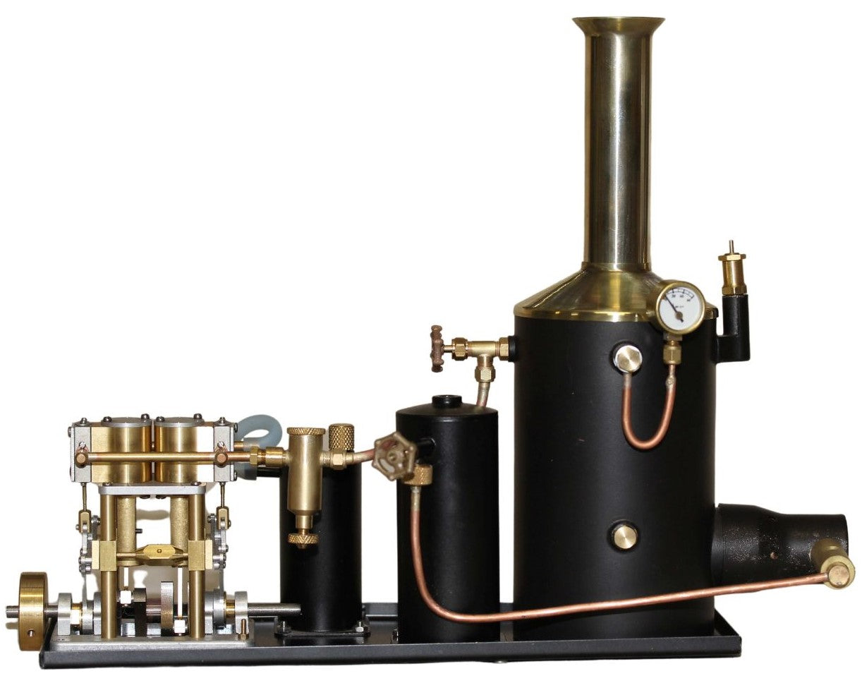 4044T 3" Vertical Boiler Steam Plant - Assembled - fit your own TVR1 engine.