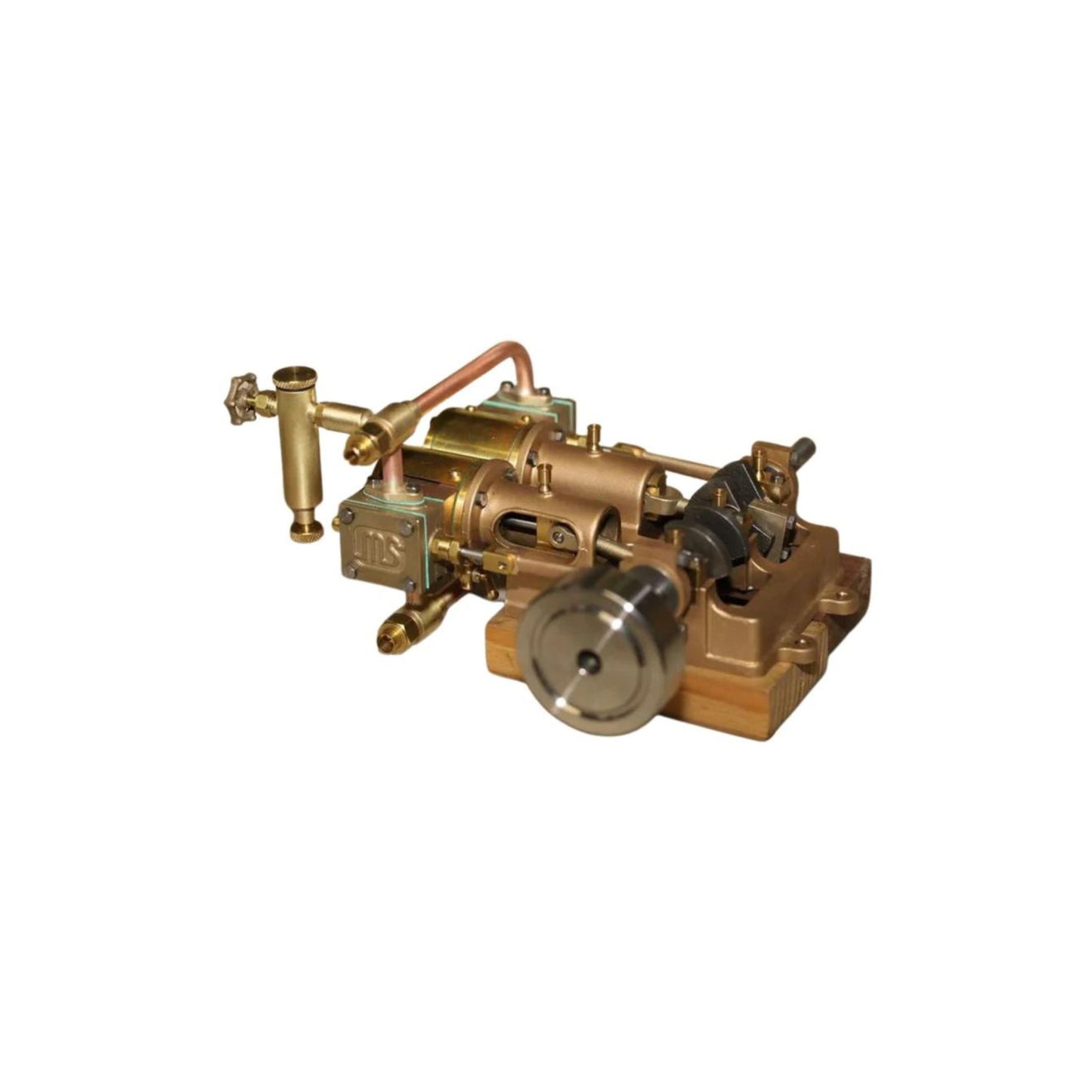 slide valve engine non reversing twin cylinder horizontal