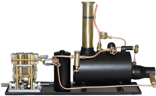 4048 Centrale à vapeur pour chaudière horizontale 2" - s'adapte à votre propre moteur